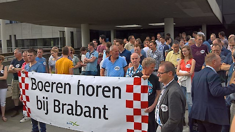 In 2017 protesteerden duizenden veehouders tegen de extra regels voor verduurzaming van de veehouderij in Brabant