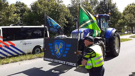 Archiefbeeld: FDF-coördinator Rutger van Lier komt, met toestemming, als enige met de trekker naar het protest in De Bilt.