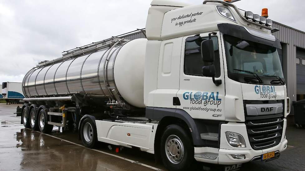 Global Food Group heeft een eigen wagenpark en werkt ook samen met transporteurs uit de regio om zo efficiënt mogelijk te werken. „We werken bijvoorbeeld samen met een kippentransporteur. Als die trucks begin van de middag klaar zijn met kippen rijden, da