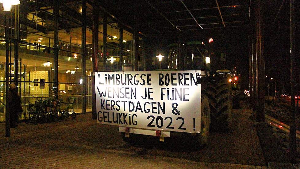 De boodschap op deze tractor liet aan duidelijkheid niets te wensen over