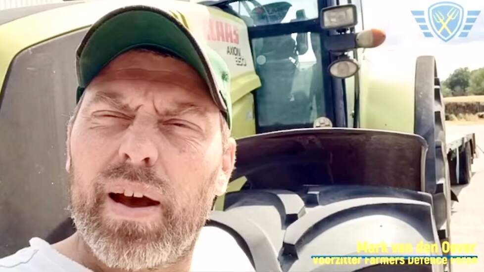 Beeld uit de videoblog van FDF-voorman Mark van den Oever.