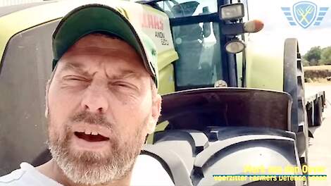 Beeld uit de videoblog van FDF-voorman Mark van den Oever.