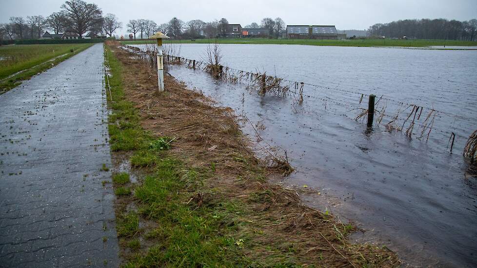 Hoogwater in Overijssel.