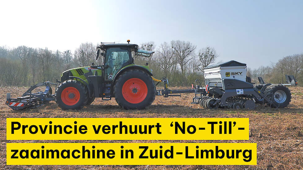 Provincie verhuurt ‘No-Till’-zaaimachine aan boeren in Zuid-Limburg
