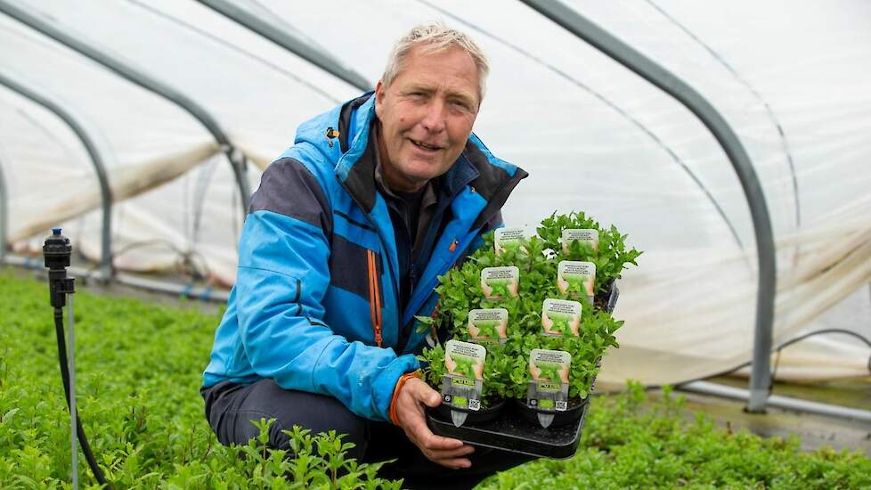 Frank Radder met een van de hardlopers, de Marokkaanse munt.