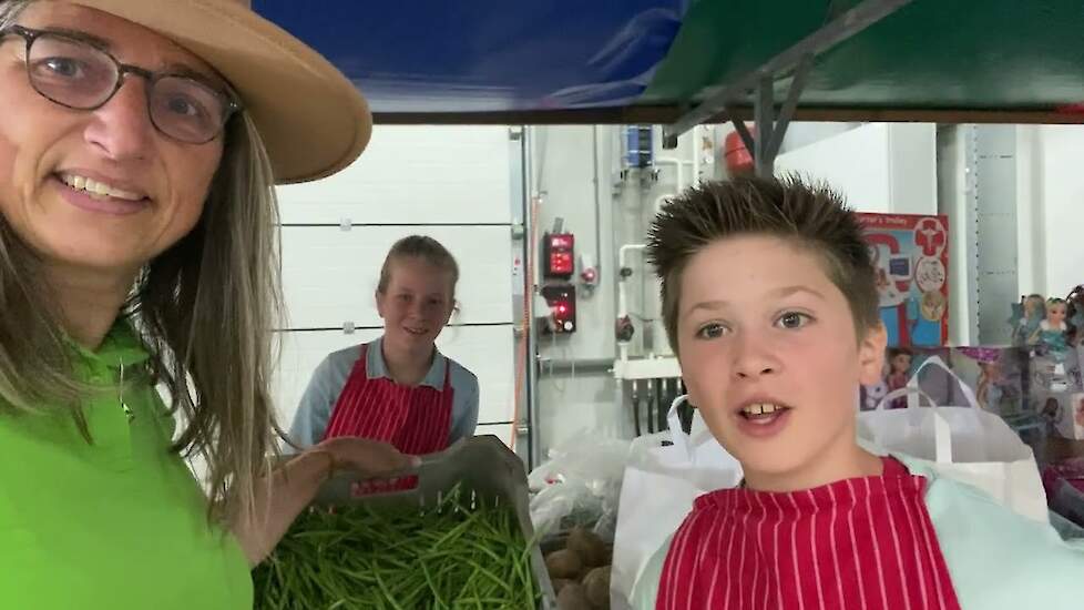 Plukdag zaterdag 30 augustus sperziebonen redden bij familie De Graaf