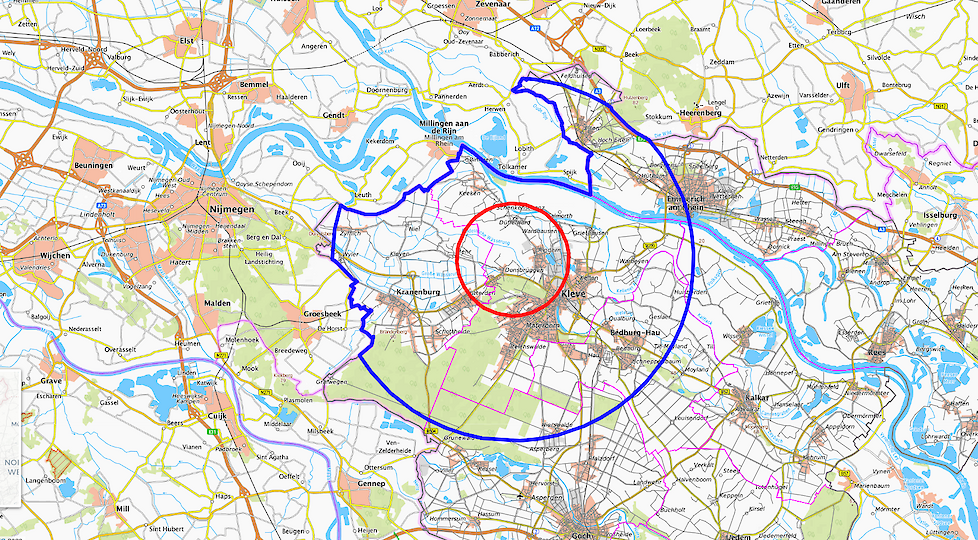 Het beperkingsgebied.