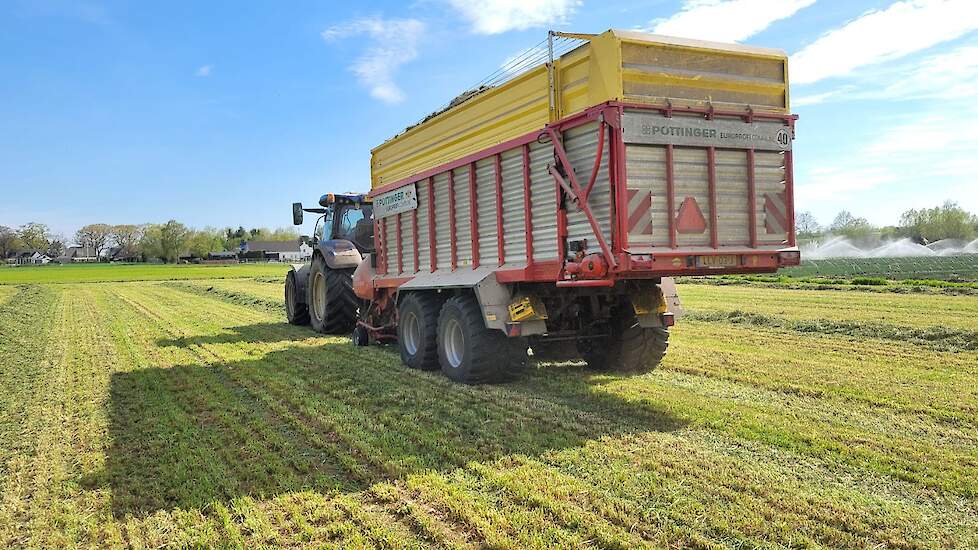 De opraapwagen van Daan Spierings uit Den Dungen (NB)